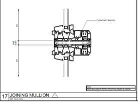 St. Paul Plaza window vertical mullion drawing.