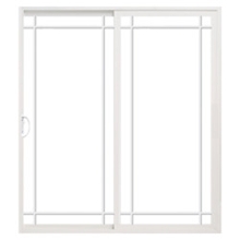 Encompass by Pella Sliding Door with Prairie Grilles