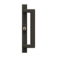 black vinyl sliding door hardware illustration