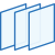 icon of three panes of glass for a window