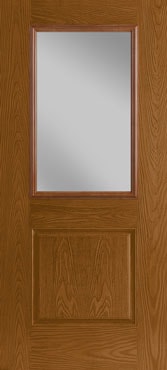 Pella® Fiberglass Entry Doors Fiberglass 1/2 Light 1 Panel