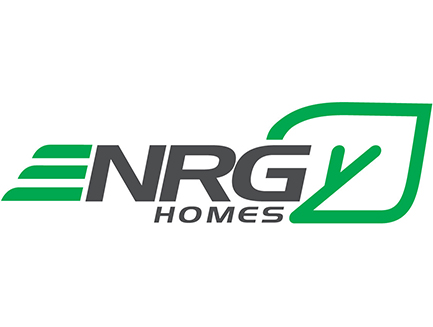 NRG Homes logo in green and black