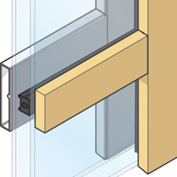 2" Square Integral Light Technology grille drawing