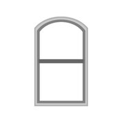 arch head double-hung special shape window