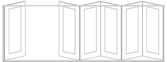 bifold panel configuration 1 left 5 right