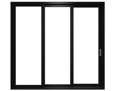 reserve contemporary multi-slide door in black