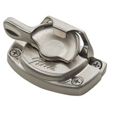 distressed nickel spoon lock hardware