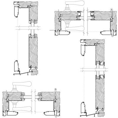 lifestyle in-swing hinged door cross sections