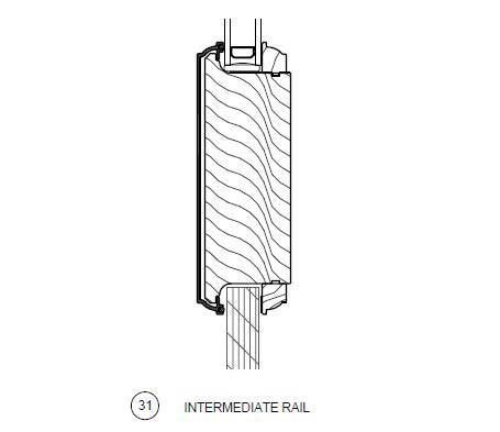 typical door intermediate rail - harlem