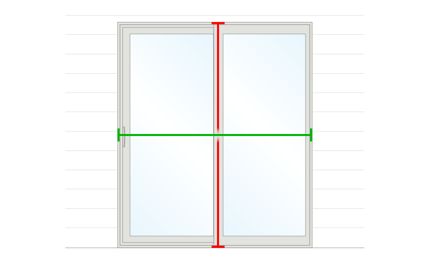 how to measure a sliding patio door graphic