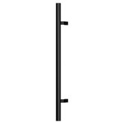 Tubular - Matte Black matte black pivot door tubular round offset handle