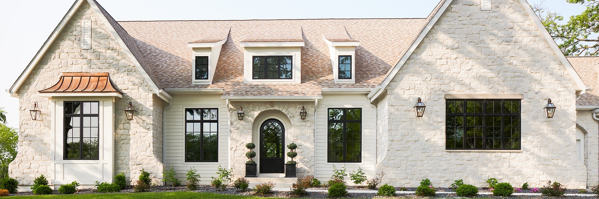 Exterior shot of white home in Massachusetts.