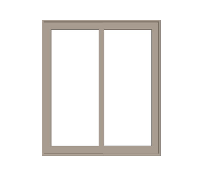 fossil vinyl 250 series sliding patio door with no grilles or hardware