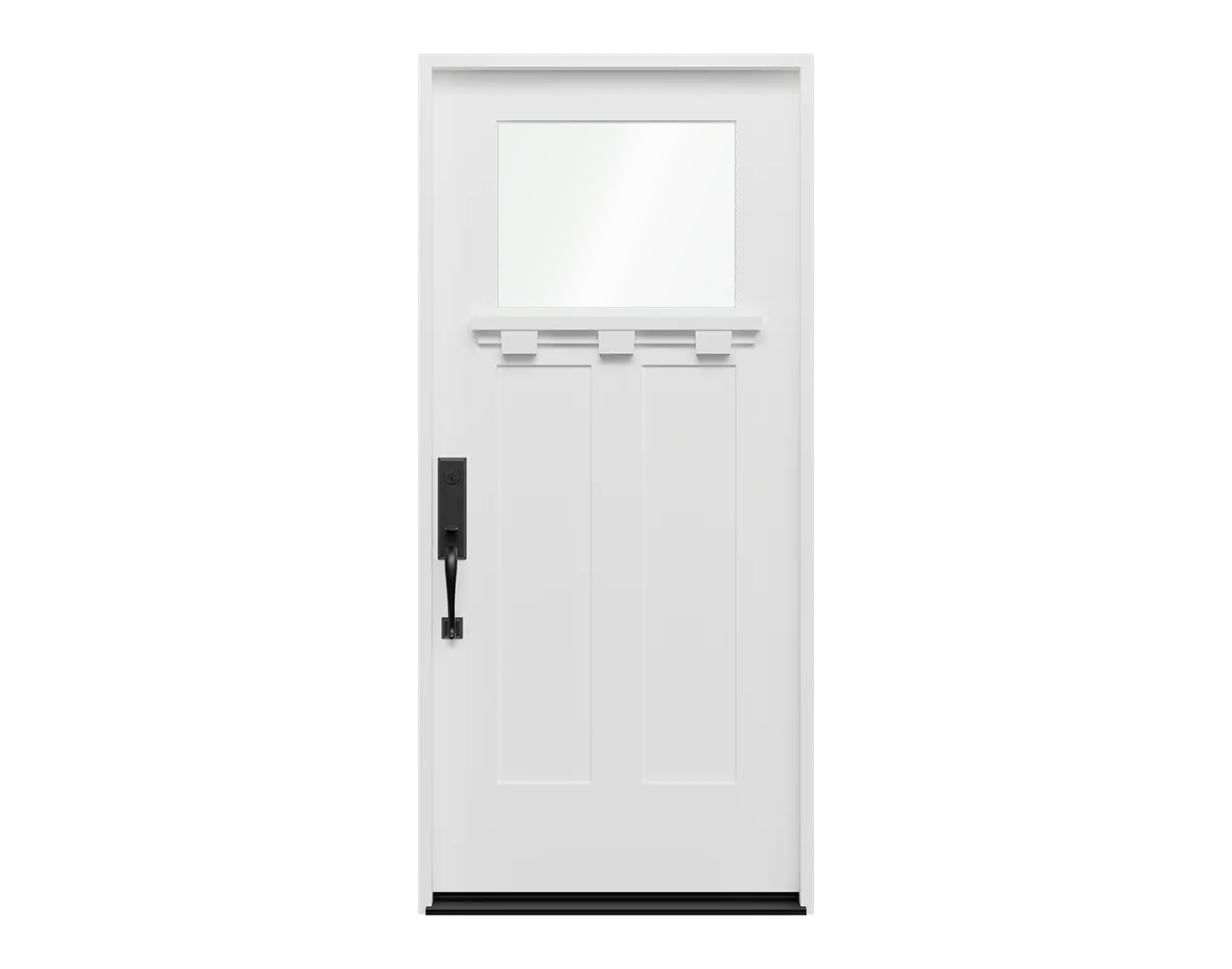 Flush Glazed Craftsman Light