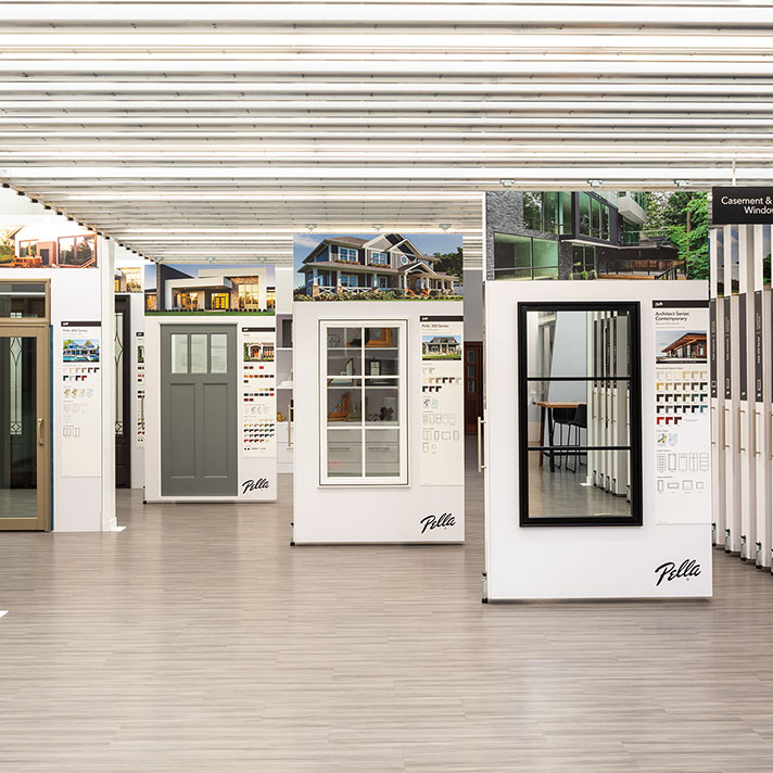 Pella showroom floor.