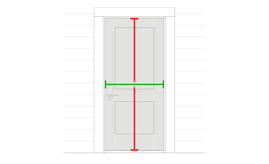 how to measure a pre-hung front entry door