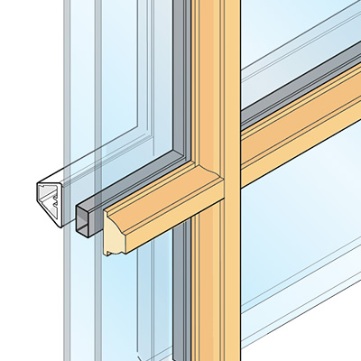 7/8" ilt putty glaze grille profiles