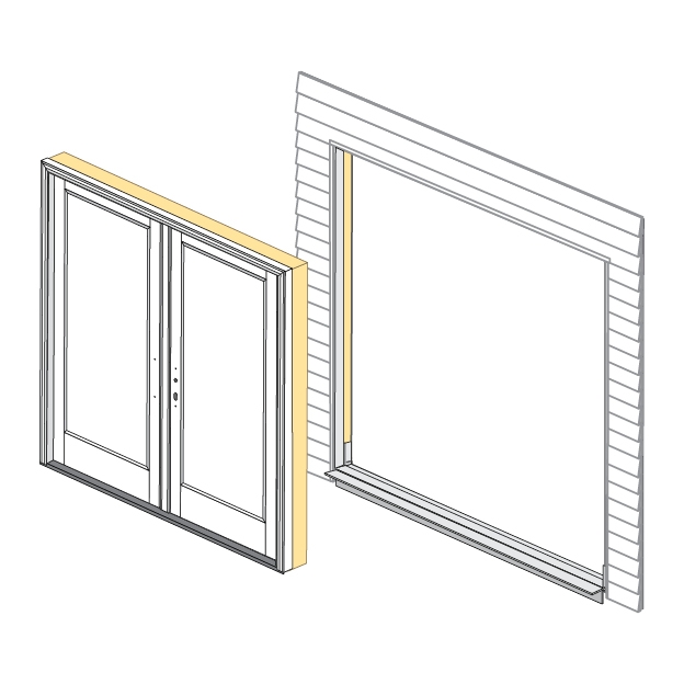 Hinged French Patio Door Installation Pella - How To Install A Pella French Patio Door