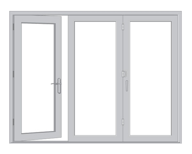 Pella Architect Series Traditional Wood Bifold Patio Doors Traditional Wood Bifold Patio Doors, Bifold Patio Doors