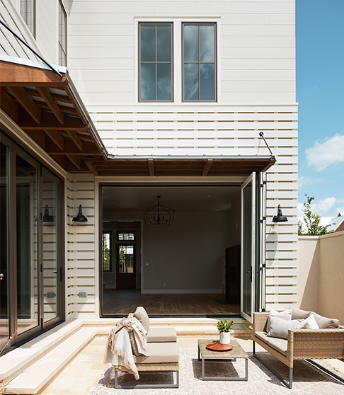 the exterior patio of the Wheeler District home in Oklahoma