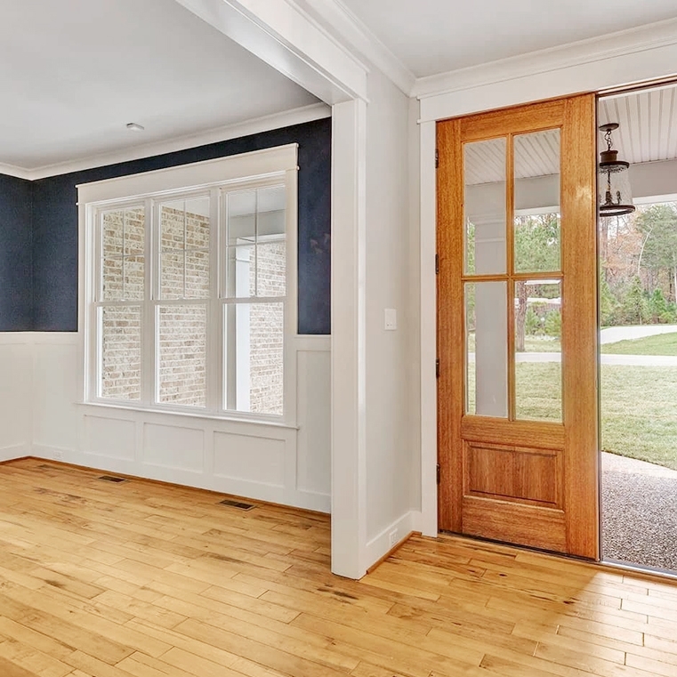 Interior of Richmond home with newly installed double-hung windows.