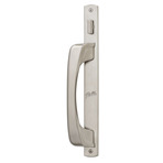 satin nickel sliding patio door handle illustration