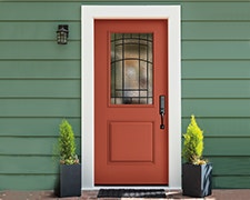 Pella® Fiberglass Entry Doors Fiberglass 1/2 Light 1 Panel