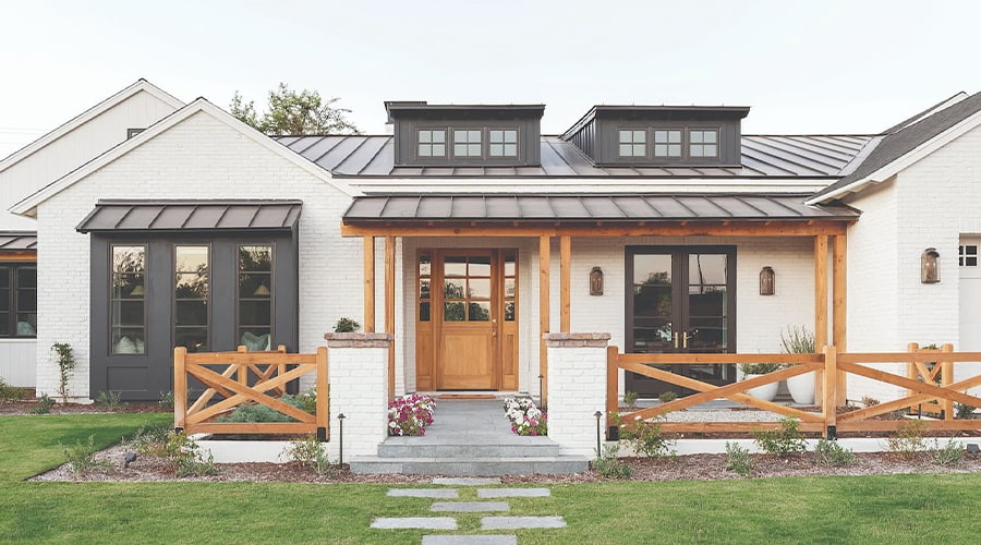 the exterior of a scottsdale, arizona home designed by studio mcgee