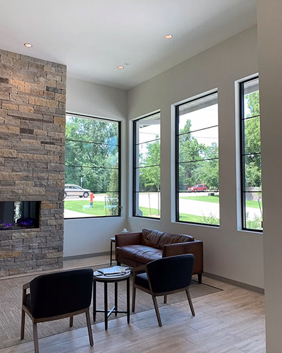 black windows and grilles achieve modern style