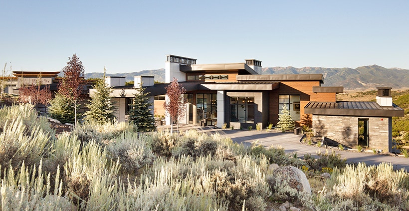 Beautiful house tucked away in the mountains.