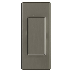 pivot door square thumb turn in satin nickel