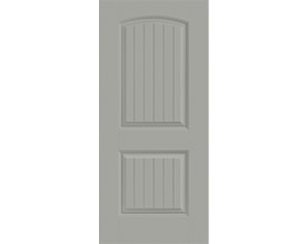 Pella® Fiberglass Entry Doors Fiberglass 2 Panel Arch Plank