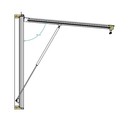 a reserve strut awning window cross section