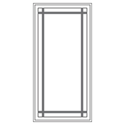 casement illustration with 9-lite prairie grilles