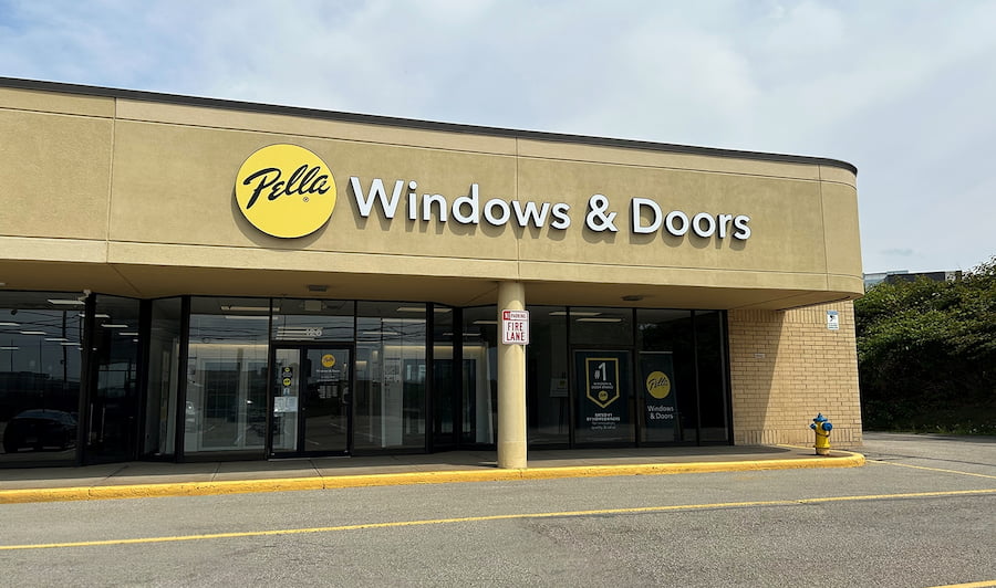 Exterior shot of showroom in Monroeville. 