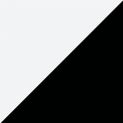 A sample of a dual frame color, consisting of black on one side and white on the other.