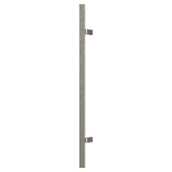 satin nickel pivot door boulder round offset handle
