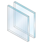 1/2" Reed an illustration of reeded glass etching