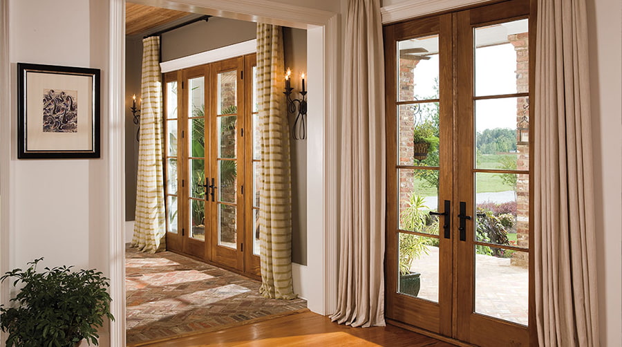 Patio store door coverings