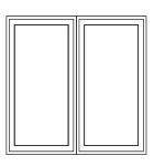 combination for casement window 2 wide
