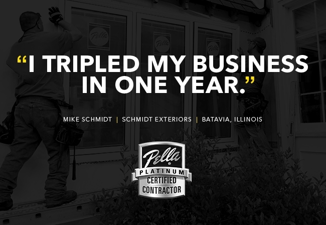 Quote saying "I tripled my business in one year".