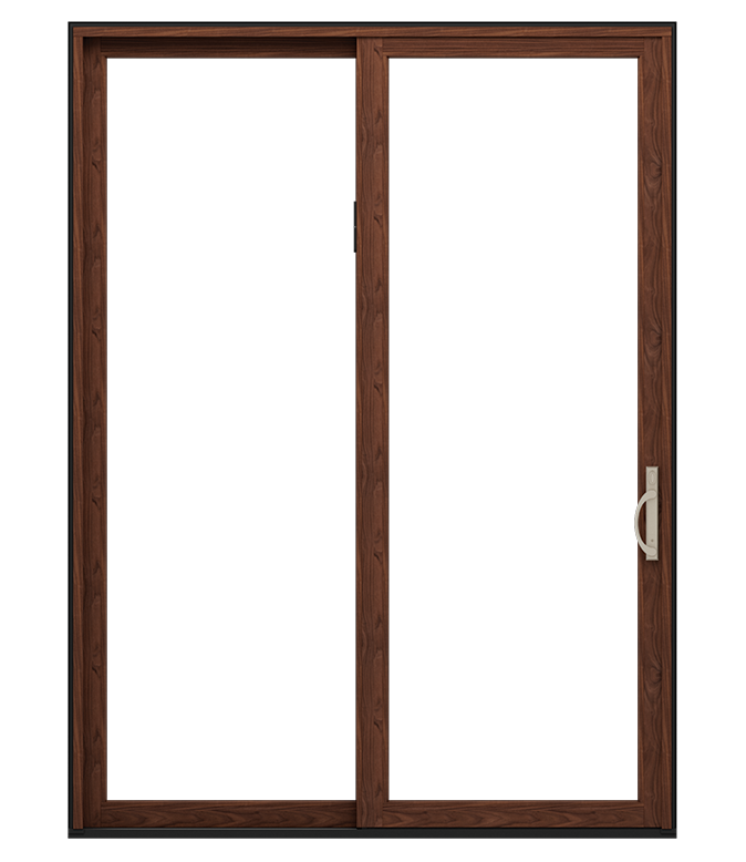 Large sliding patio door with the background removed.