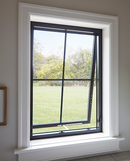 Impervia awning replacement window in laundry room. 