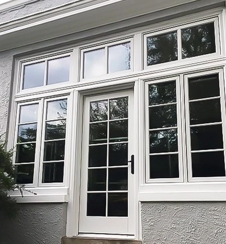 Newly installed Pella windows and door for Wilmington patio. 