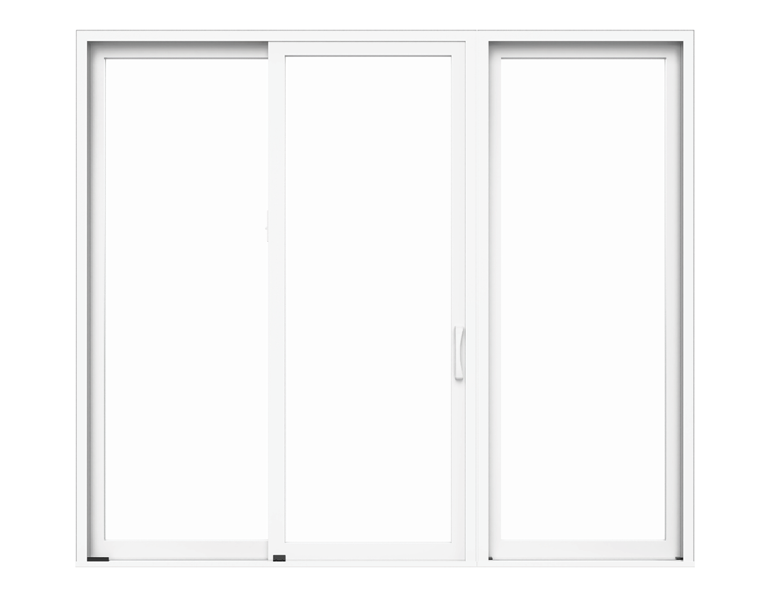 a cob of a sliding patio door