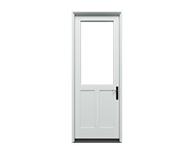 Pella® Fiberglass Entry Doors Fiberglass 1/2 Light 1 Panel