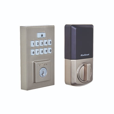 Kwikset Electronic Deadbolt – Satin Nickel