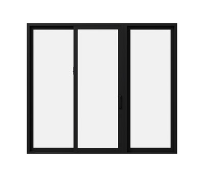 3-panel Pella Impervia fiberglass sliding door
