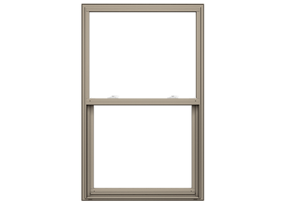 white 250 series single-hung window with traditional grilles open