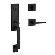 matte black handle entry door seattle style